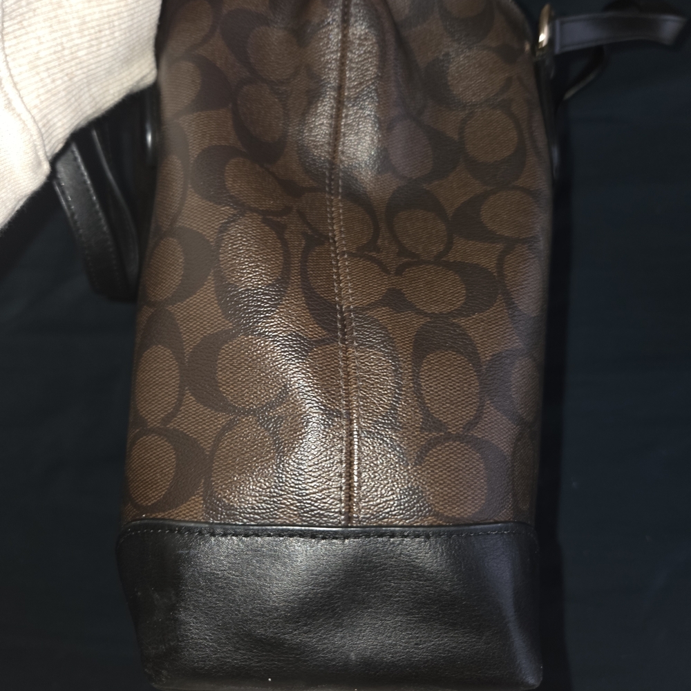 Coach Brown and Black Women's Tote Bag - Picture 4 of 14